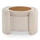 preview thumbnail 16 of 29, 247 Shop At Home Modern Round Chenille Storage Ottoman with Flip Top