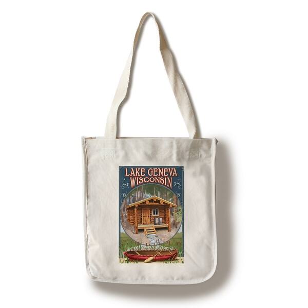 Shop Lake Geneva Wisconsin Cabin In Woods Lantern Press