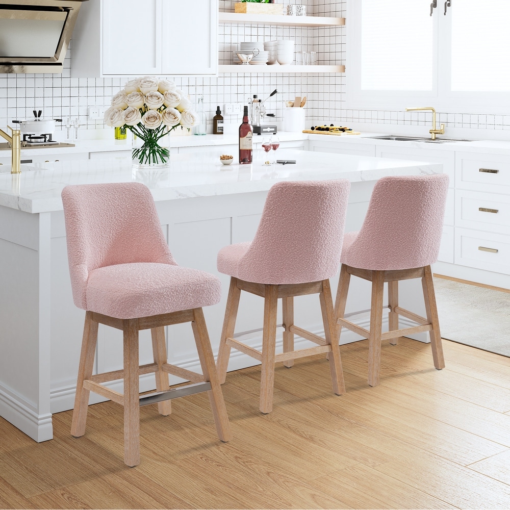Pink on sale kitchen stools