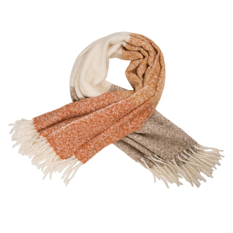 Glitzhome 50x60 Curated Nomad Division Striped Woven Jacquard Throw Blankets