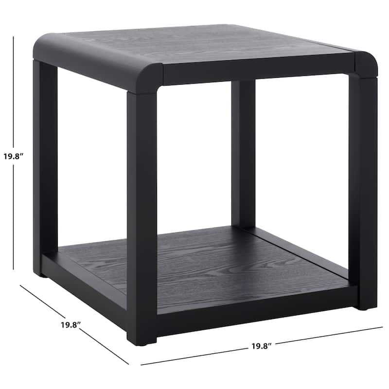 SAFAVIEH Home Omara 2 Tier Side Table - 20"W x 20"D x 20"H