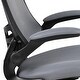preview thumbnail 66 of 150, Mid-Back Mesh Swivel Ergonomic Task Office Chair with Flip-Up Arms