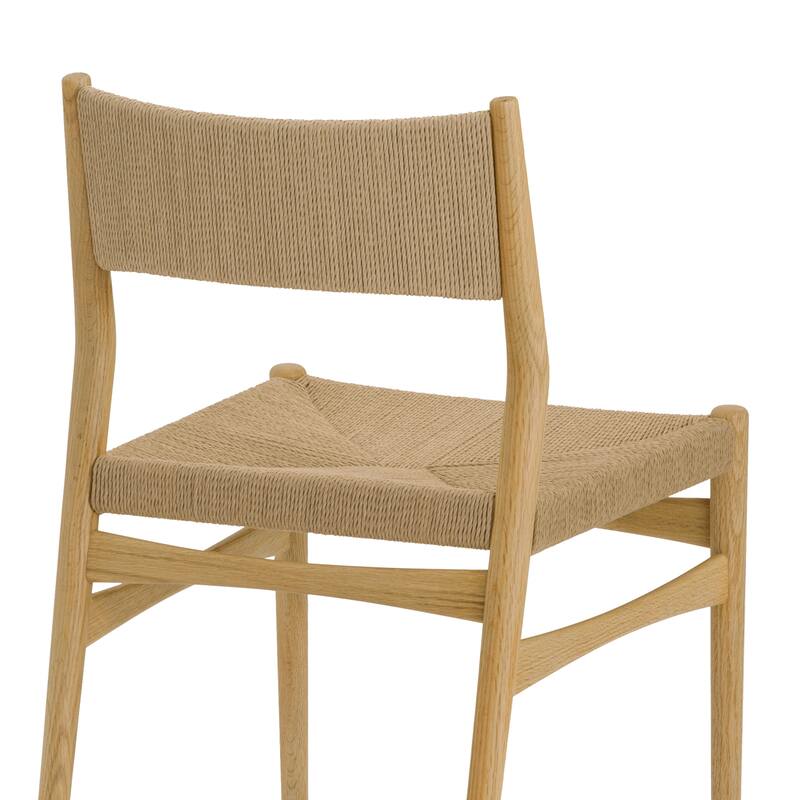 Pasadena Erie 5 Piece Round Dining Set with Paper Cord Chairs