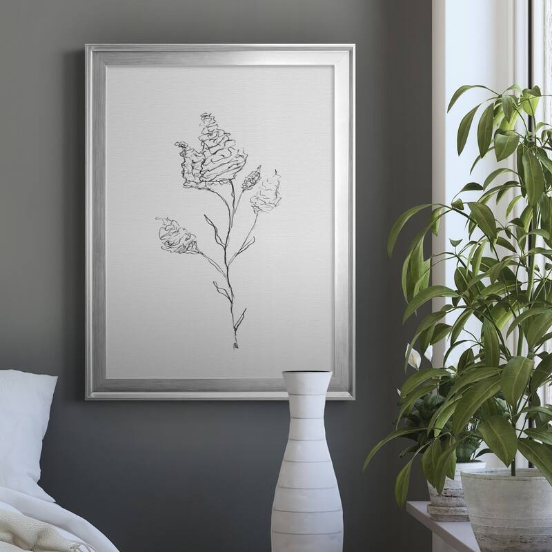 FLORAL SKETCH I Premium Framed Canvas - Ready to Hang