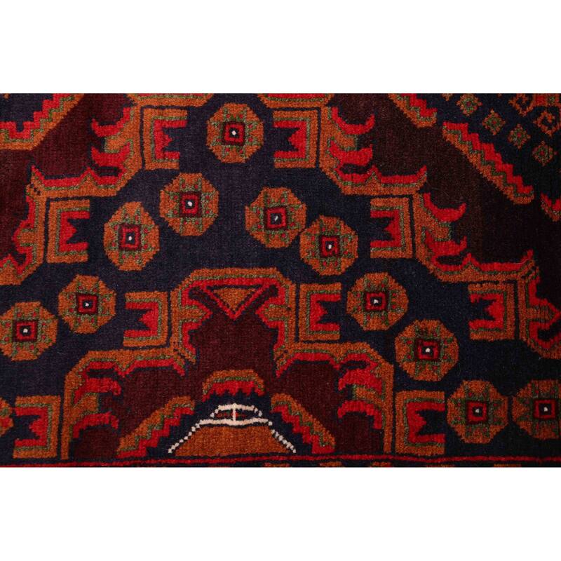 ECARPETGALLERY Hand-knotted Teimani Dark Brown Wool Rug - 4'0 x 6'8