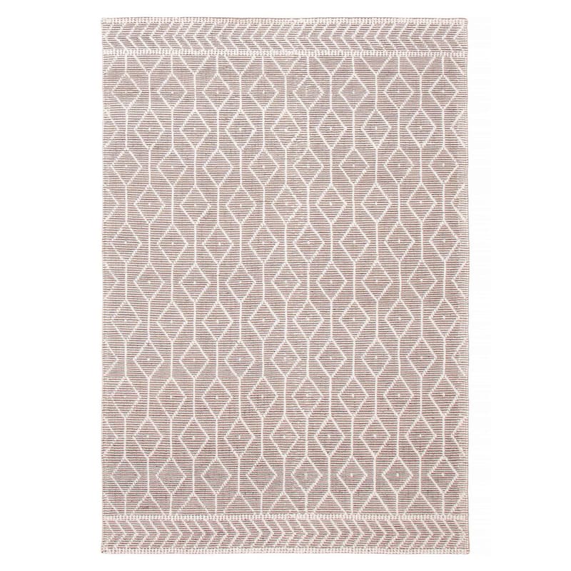 ECARPETGALLERY Braid weave Sienna Taupe Wool Rug - 6'1 x 9'1 - Taupe - 6'1 x 9'1