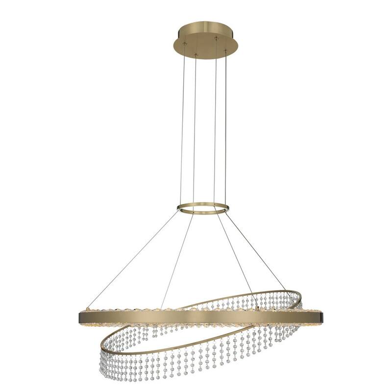 Allegri 036356-FR001 Saturno 28" Wide LED Ring Chandelier with Firenze