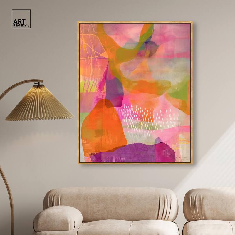 Garnet Gleam V Canvas by Art Remedy