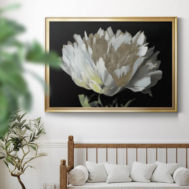 WHITE PEONY Premium Framed Canvas - Ready to Hang
