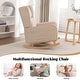 preview thumbnail 60 of 60, HOMYKA 27.56" Wide Rocking Chair for Nursery with Solid Wood Leg