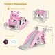 preview thumbnail 19 of 17, 4-in-1 Rocking Horse and Slide Set for Kids - 41.5”x28” x 22.5” (L x W x H)