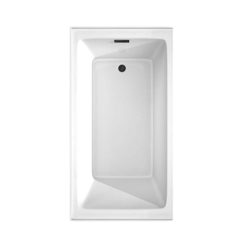 Wyndham Collection Grayley 60" Three Wall Alcove Acrylic Soaking Tub