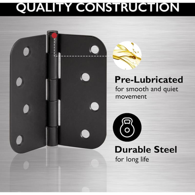 Design House 188979 4" x 4" Butt 5/8" Radius Corner Surface Mount Door