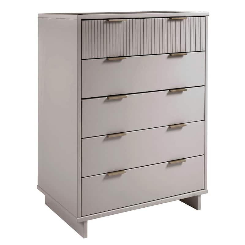 Manhattan Comfort Granville 45.27" Modern Tall 5 Drawer Dresser