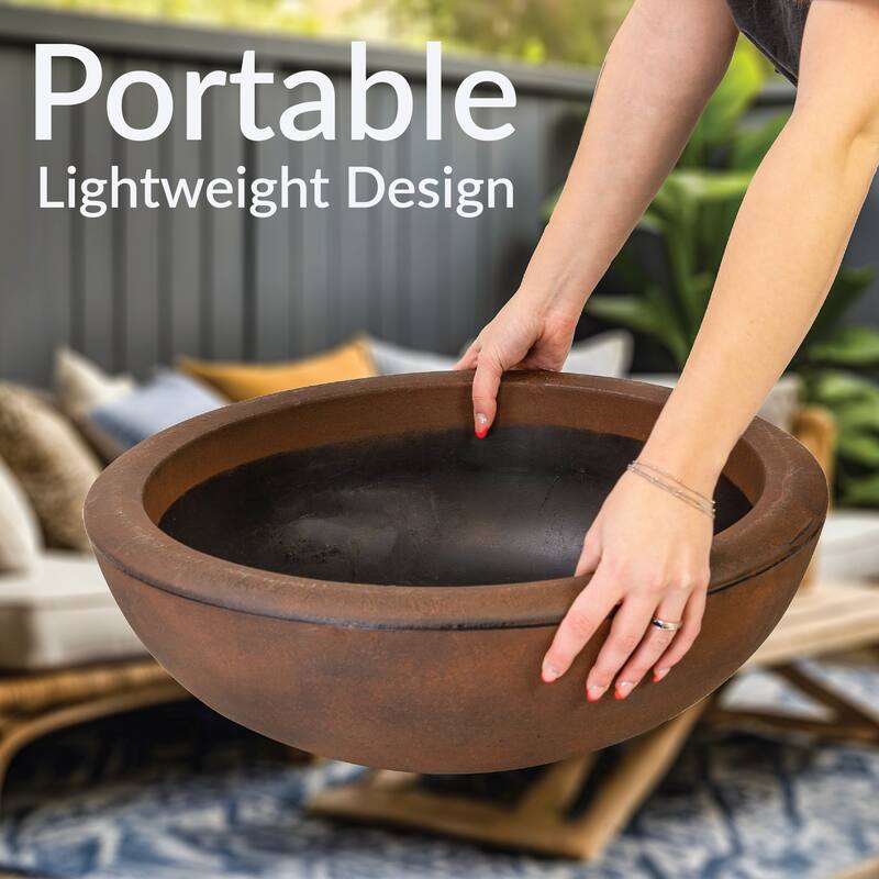 Sunnydaze Percival Outdoor Double-Walled Flower Pot Planter - 20.75"