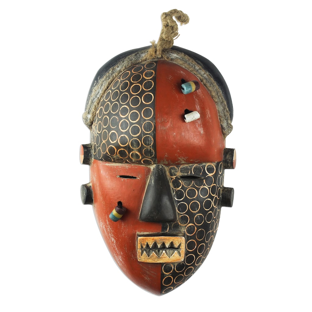 Novica Handmade Yaka Initiation African Wood Mask