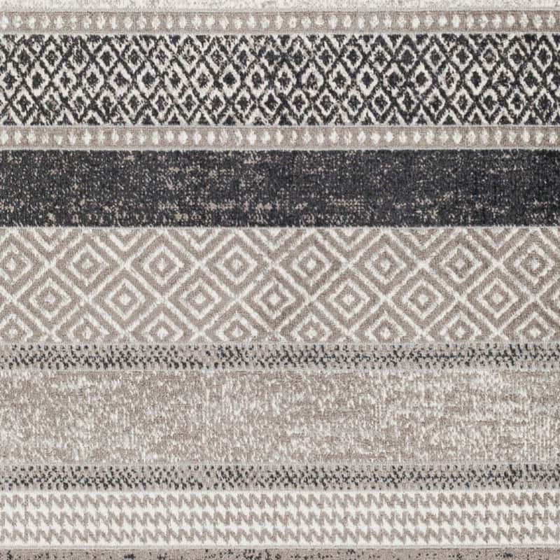 Livabliss Bonney Machine Washable Modern Striped Area Rug