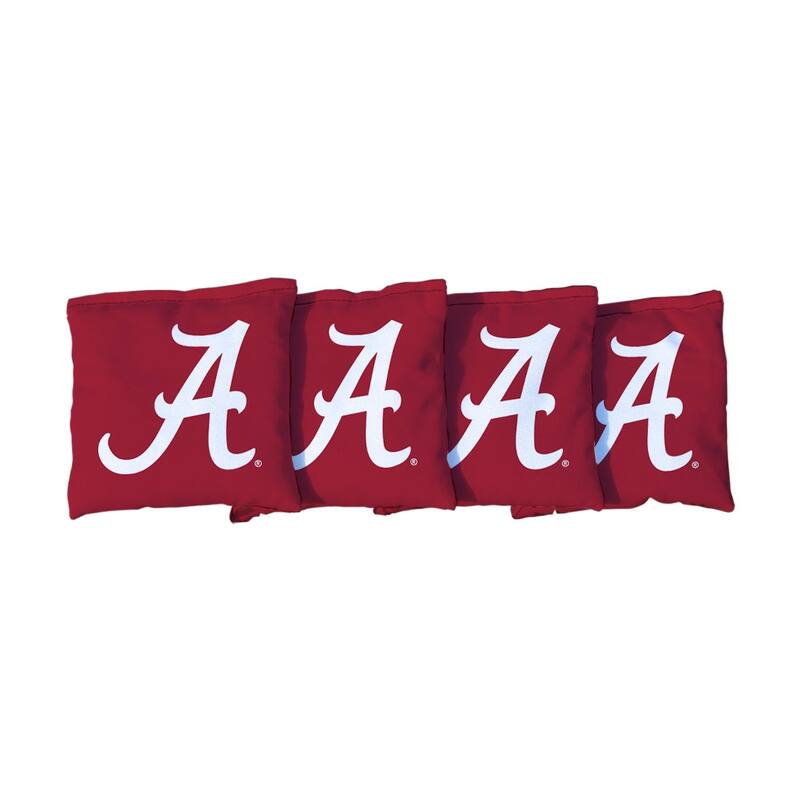 Alabama Crimson Tide Red Cornhole Bags - All-Weather Resin Filled