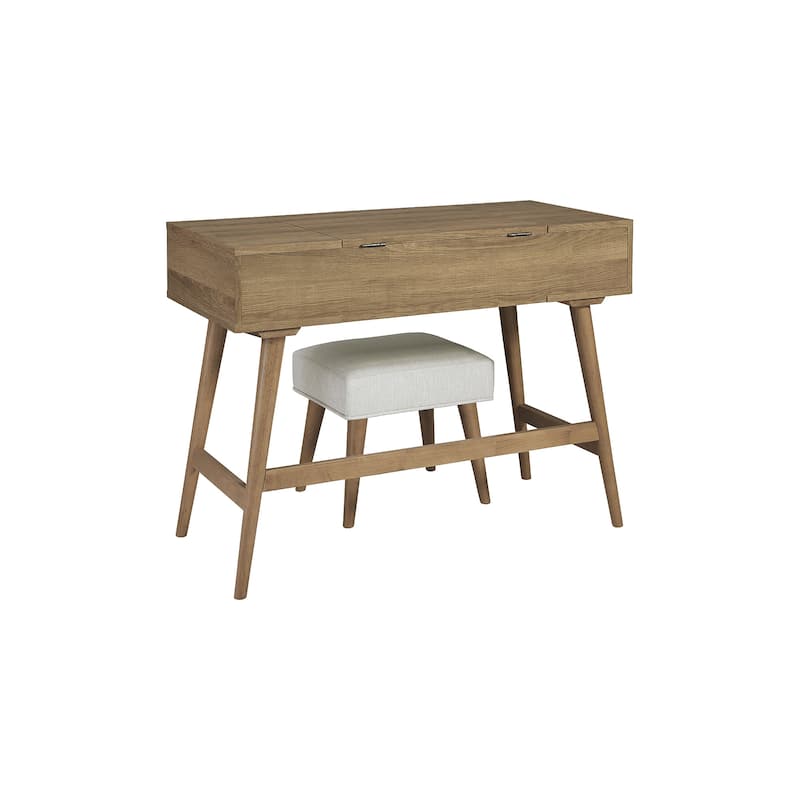 Signature Design by Ashley Thadamere Vanity with Stool