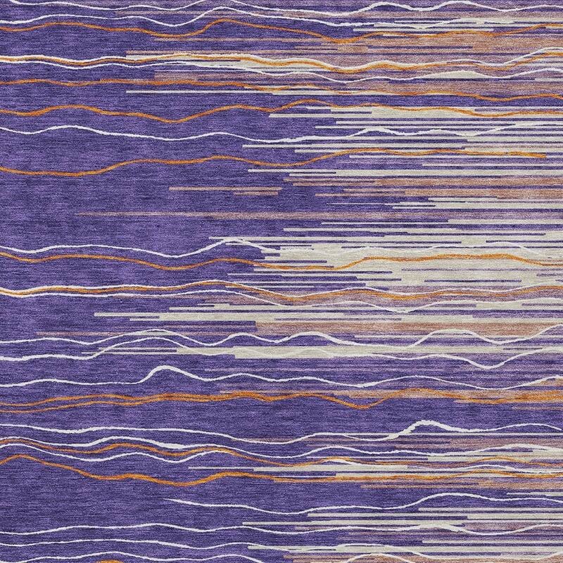 HomeRoots Striped Transitional Rectangle Outdoor Rug