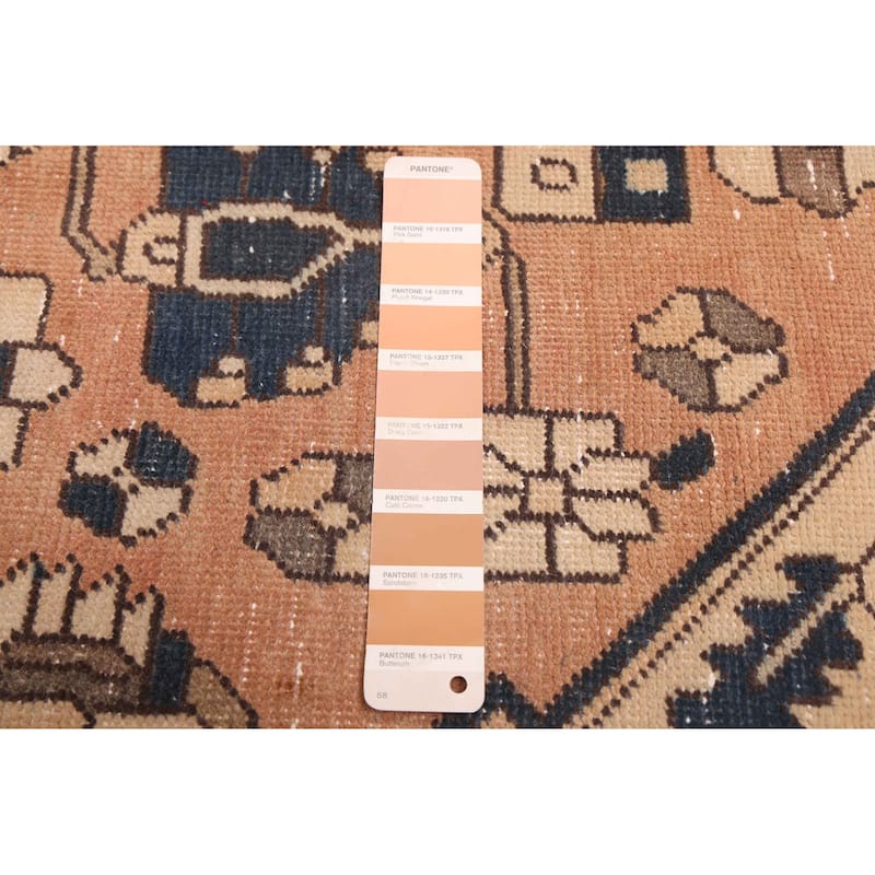 ECARPETGALLERY Hand-knotted Antalya Vintage Copper Wool Rug - 6'6 x 9'9