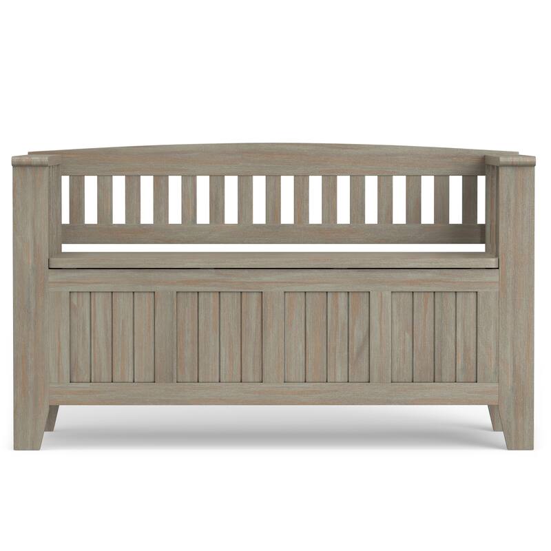 WYNDENHALL Normandy Solid Wood 48" Wide Storage Bench & 36" Wide Storage Cabinet