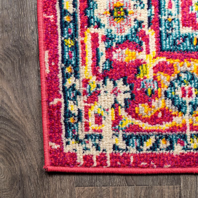 JONATHAN Y Audrey Geometric Medallion Area Rug
