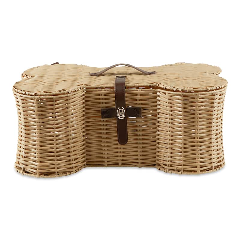 DII Bone Shape Pet Basket - Medium - Brown