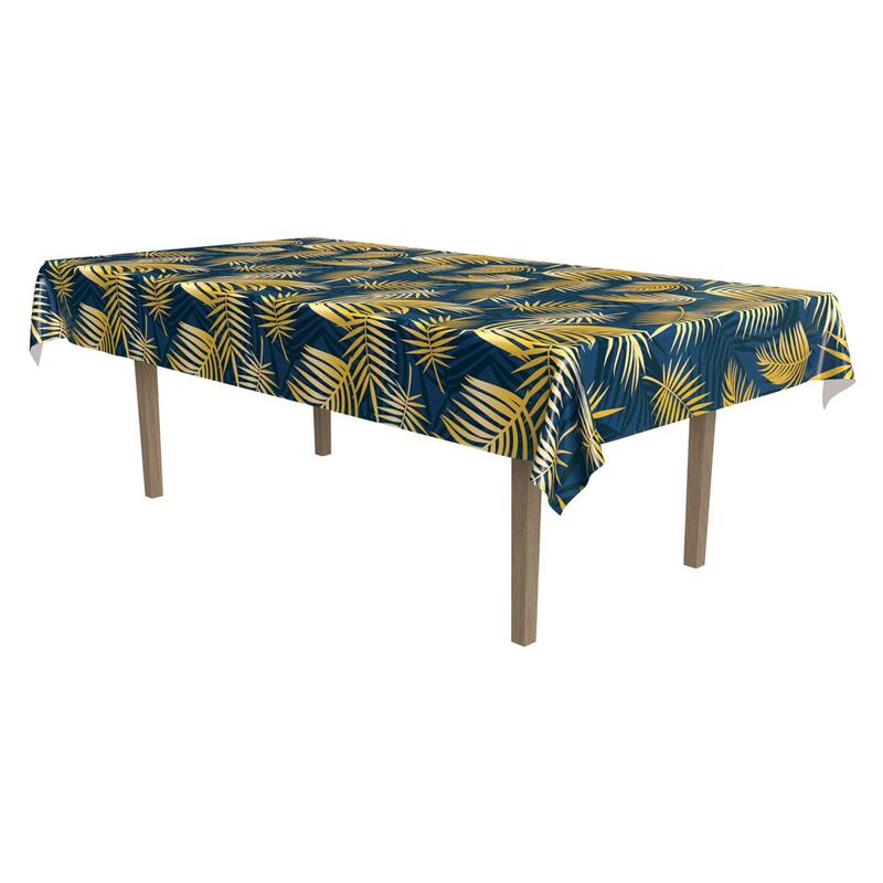 15.5" Vibrant Unique Palm Leaf Designed Tablecover