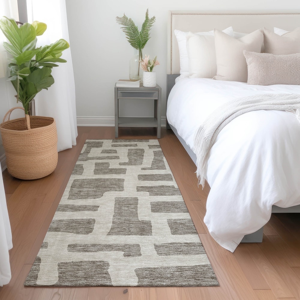 Premium Washable Super Soft Geo Maze Mayfield Rug