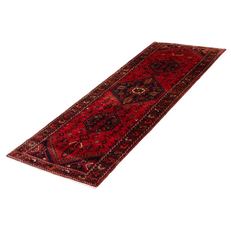 ECARPETGALLERY Hand-knotted Anadol Red Wool Rug - 3'7 x 9'9