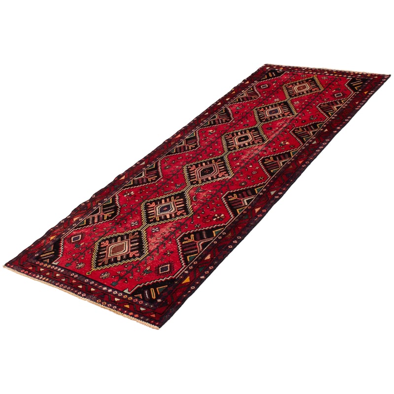 ECARPETGALLERY Hand-knotted Anadol Red Wool Rug - 4'0 x 10'10