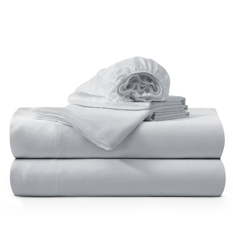 Silky Cooling Breathable 100% Tencel Sheets Set for Hot Sleepers, Cool Touch Bed Sheet