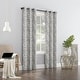 preview thumbnail 25 of 31, Sun Zero Parrish Distressed Grid Thermal Extreme Total Blackout Grommet 1-Piece Curtain Panel, Single Panel