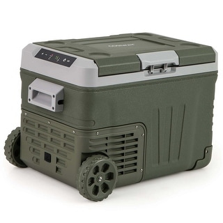 Costway 12 Volt Car Refrigerator 37/53 QT Portable Car Fridge with