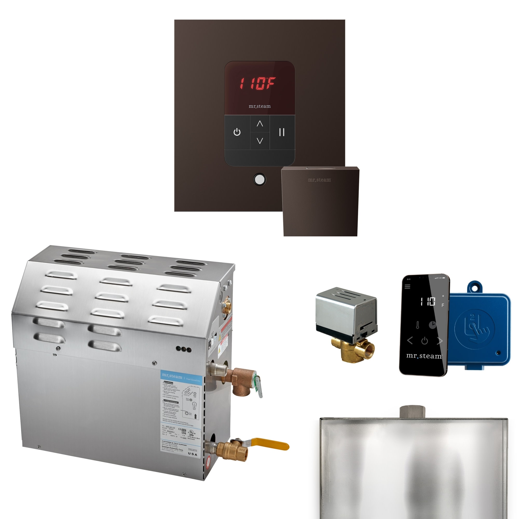 Mr Steam R12C1ABD0000 MS 12 kW (12000 W) Steam Shower Generator