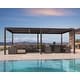 preview thumbnail 69 of 74, PURPLE LEAF Outdoor Louvered Pergola with Adjustable Metal Roof for Patio Pergola 11.4' x 20.4' - Bronze