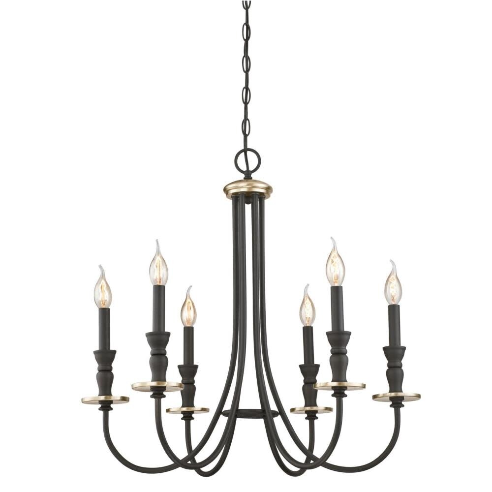 Westinghouse 6325200  Cresting 6 Light 26" Wide Taper Candle Chandelier - Chandeliers For Bedrooms by Overstock.com