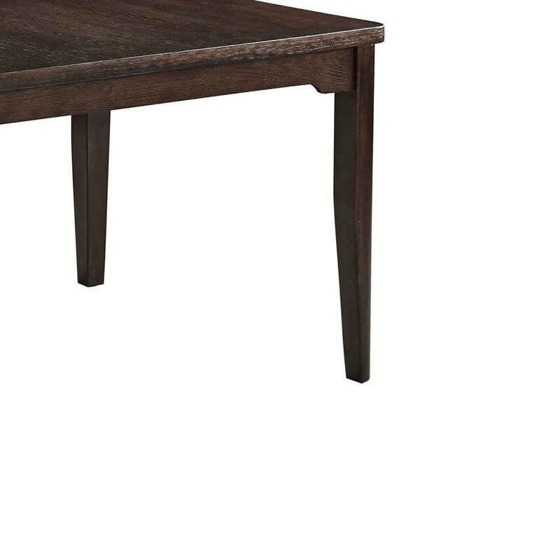 Hiun Dining Table, 72 Inch Rectangular Top w Tapered Legs, Oak Brown - Oak Brown