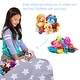 preview thumbnail 153 of 187, Kids Bean Bag Chair Cover Stuffed Animal Storage or Toy Organizer