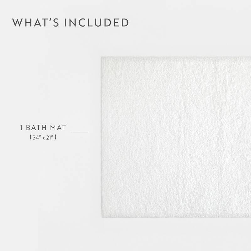 Becky Cameron 100% Cotton Reversible Solid Bath Mat