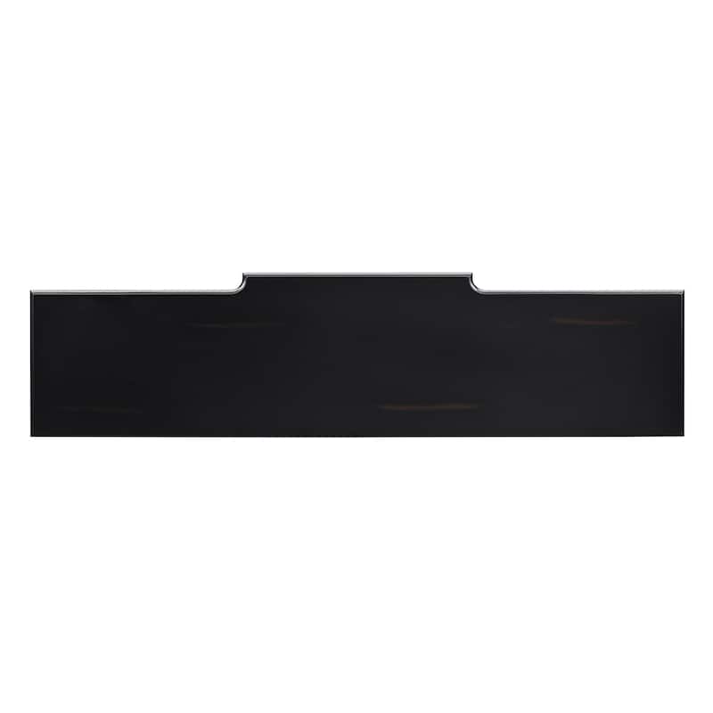 Pine Veneer Long Entryway Table, Console Table Sofa Table with 3 Storage Drawers & Open Storage Shelf, Tapered Table Legs