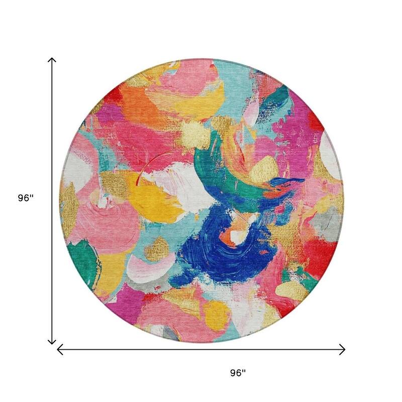 HomeRoots Abstract Transitional Rectangle Outdoor Rug