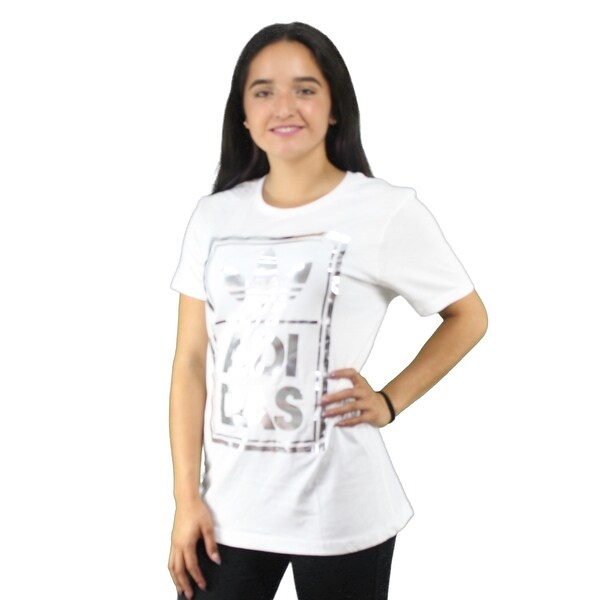 White and silver adidas shirt clearance
