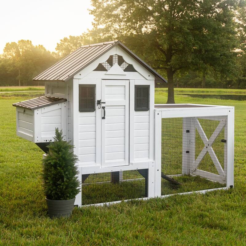 Backyard Discovery Sweetwater Cedar Wooden Chicken Coop, 4-6 Chickens