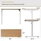 preview thumbnail 29 of 46, Futzca Height Adjustable Electric Standing Desk Sit Stand Computer Stand up Desk with Splice Board(White)
