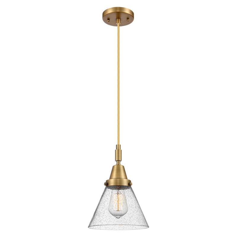 Innovations Lighting 447-1P-G44 Cone 8" Wide Mini Pendant with Clear,