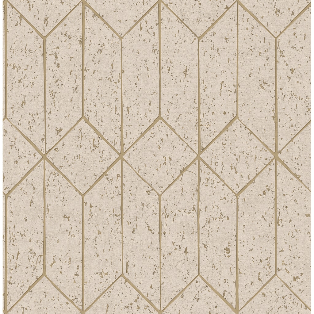 Advantage Hayden Bone Concrete Trellis Wallpaper