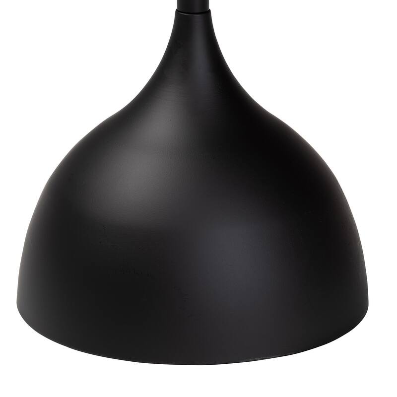 Webb Metal Pedestal Side Table - Modern Accent Table with Round Tray Top for Indoor or Semi-Outdoor Use