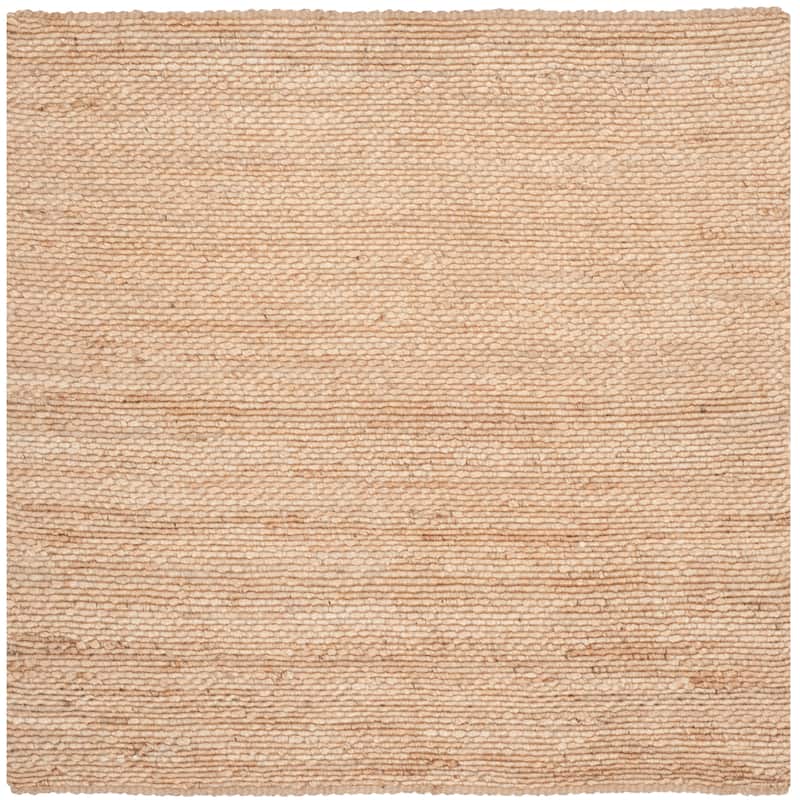 SAFAVIEH Handmade Natural Fiber Siya Jute Rug - 6' Square - Natural